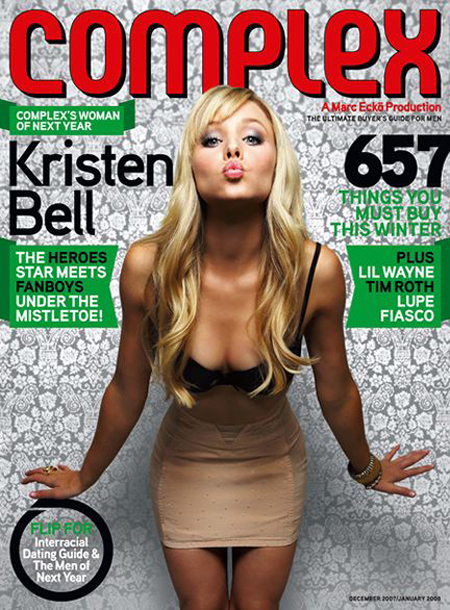 Кристен Белл (Kristen Bell) в декабрьском номере Complex Magazine